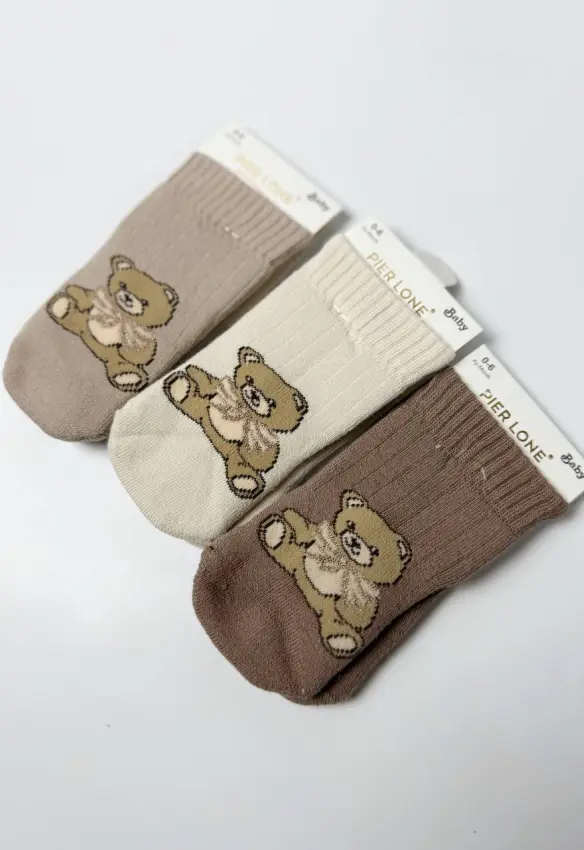 Утеплені шкарпетки. Розмір: 0-6. Колір: Молочний. PIER LONE