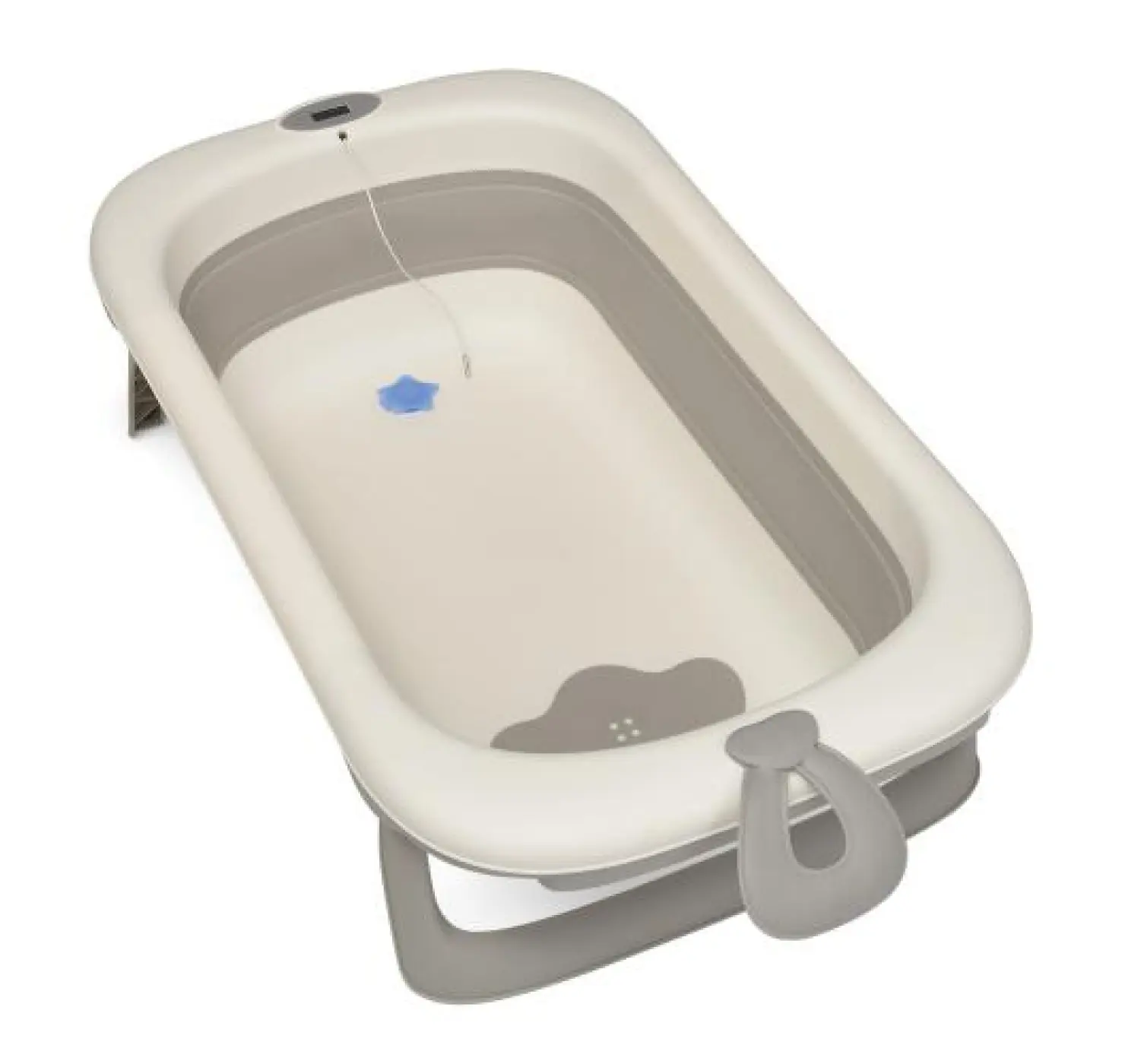 Ванночка дитяча з термометром.  ME 1106 T-CONTROL Gray. Колір: Білий/Сірий. EL Camino.