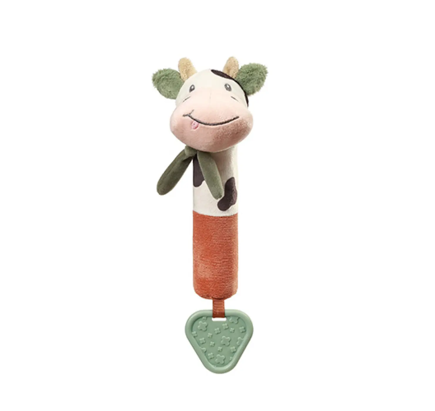Іграшка-пищалка з прорізувачем Корівка Бінго. BabyOno