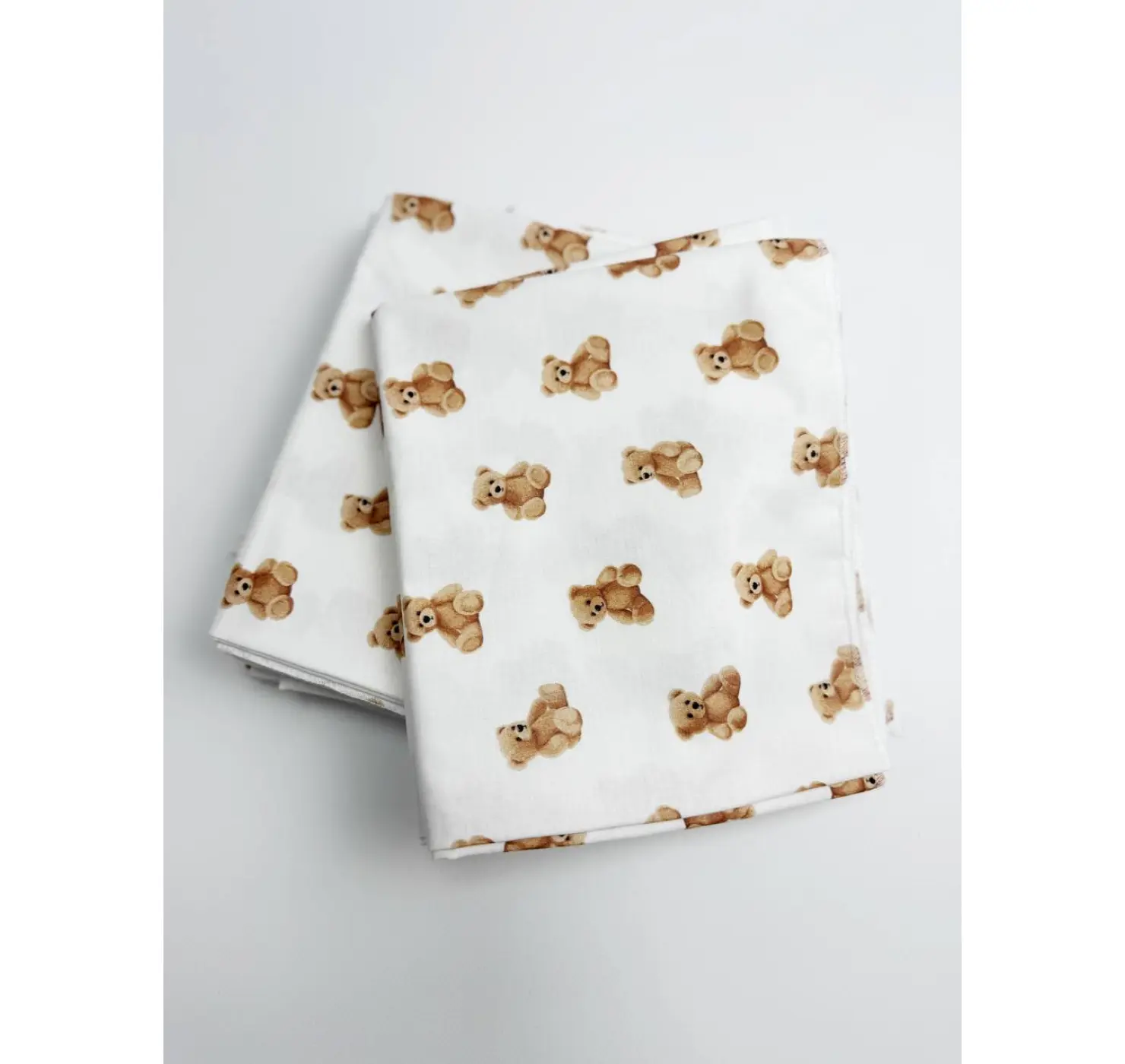 Пелюшка бавовняна. Принт: Ведмеді. Матеріал: Бавовна. Колір: Коричневий| Розмір: 90х80. Home.mama