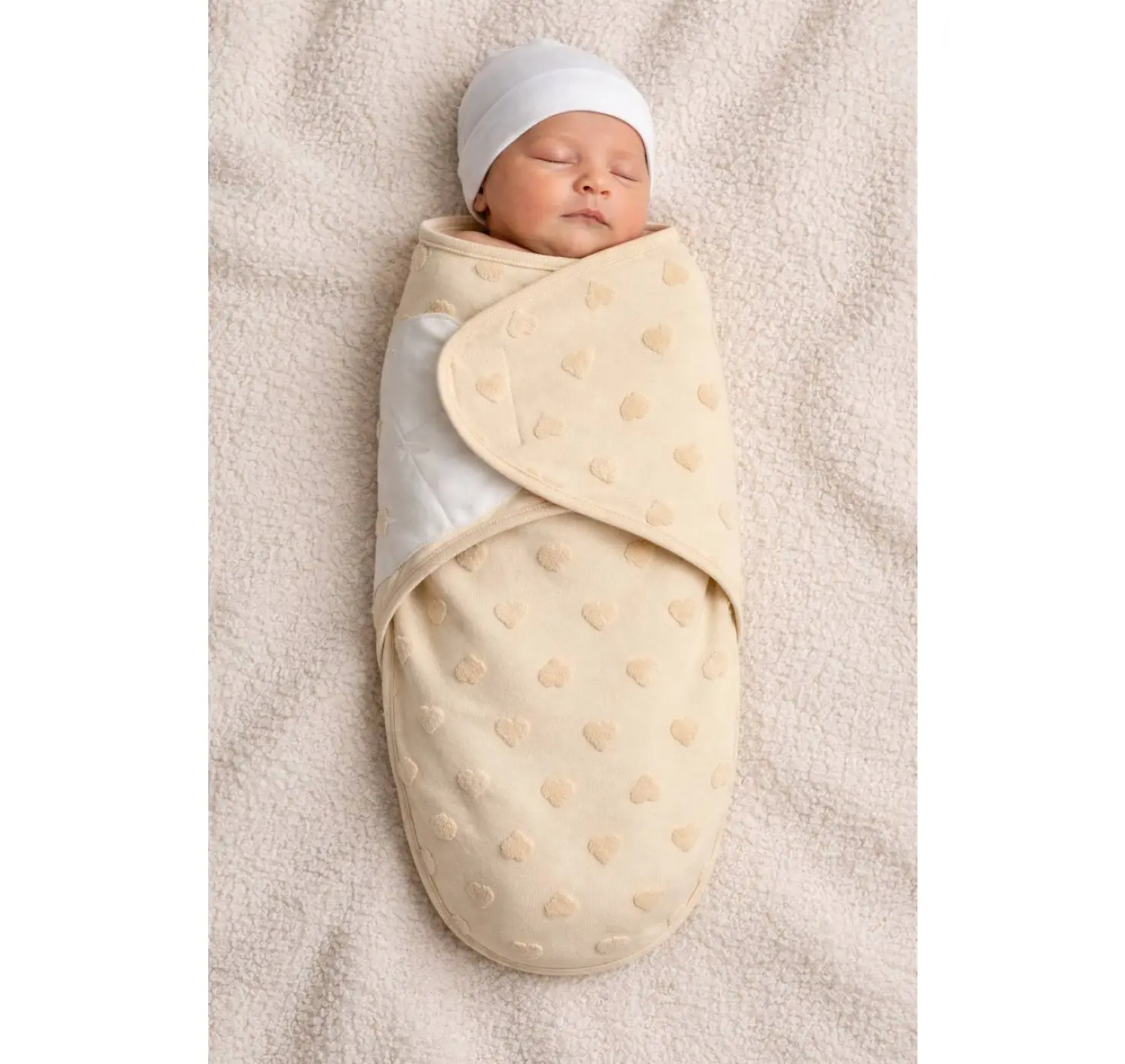 Пелюшка кокон на липучці. Розмір: 56/62.  Колір: Рожевий. MINI KIN вид 2