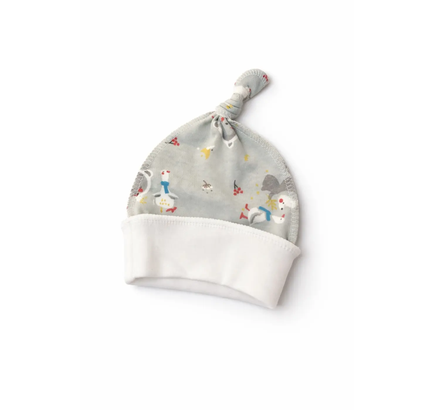 Шапочка в пологовий з вузликом.Принт: Серце. Колір : Рожевий | Розмір: 0-2 міс .Sweet Mario вид 2