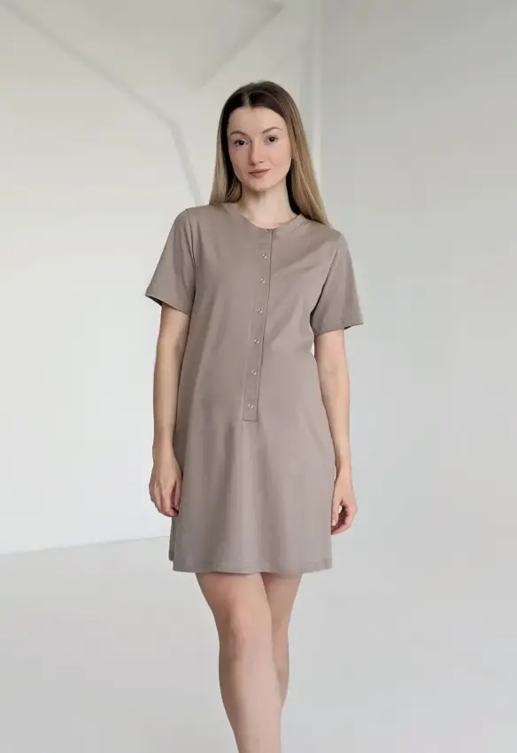 Сорочка для пологів у родзал. Колір: Капучино | Розмір: 50/52. DIVATEX