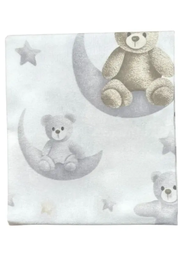 Пелюшка байка Ведмедик на місяці . Колір: Сірий. Розмір : 90/80 Home.mama