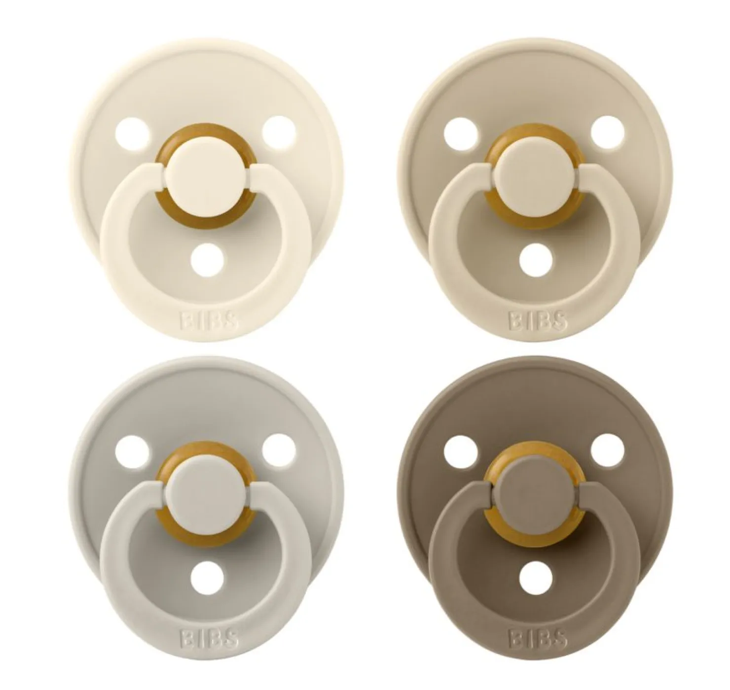 110460_5713795267842_BIBS_COLOUR_4PACK_Rnd_Latex_S1_Ivory_Sand_Vanilla_DarkOak_1_2000x2000-768x768