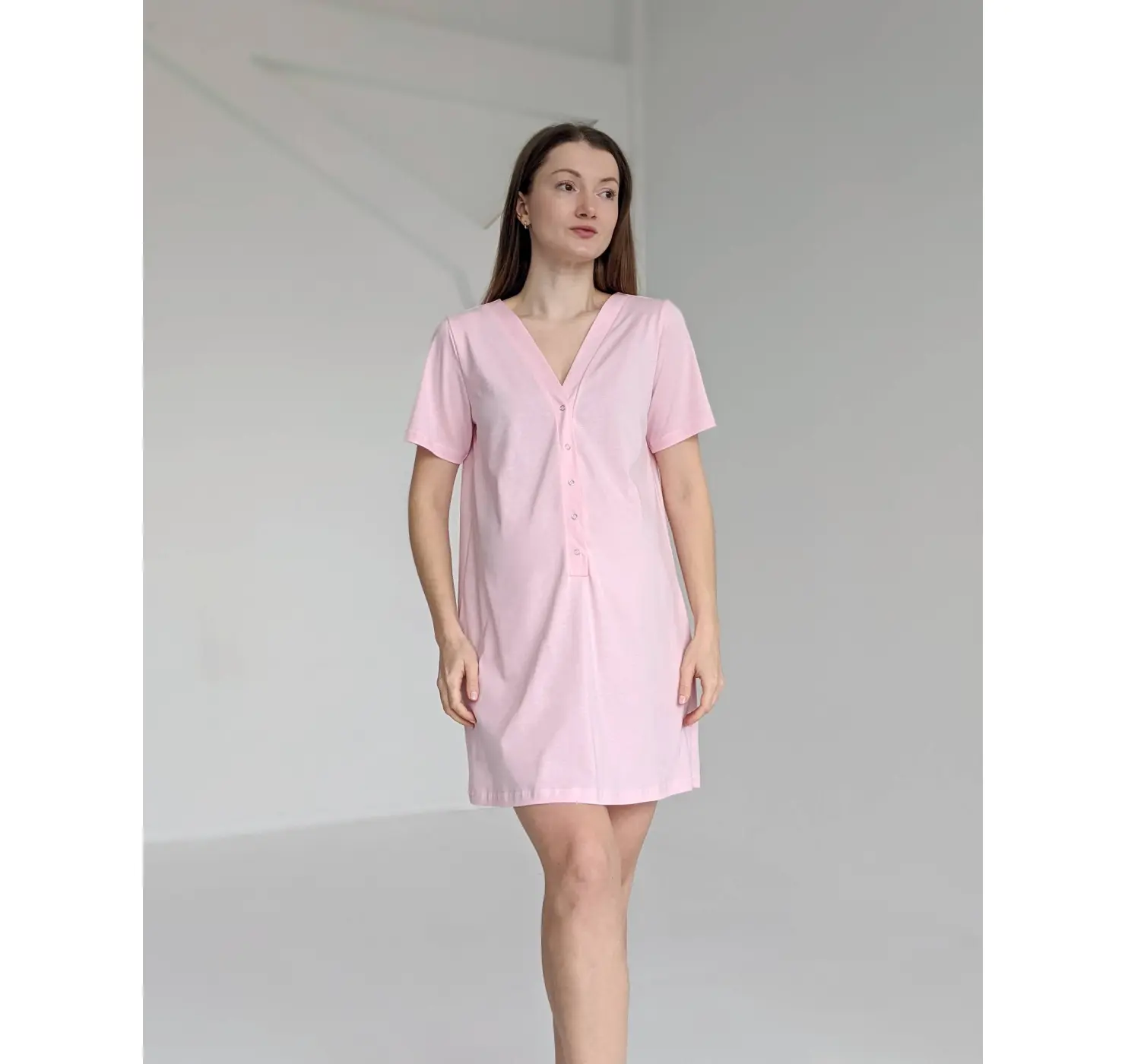 Сорочка для пологів у родзал. Колір:  Світло рожевий | Розмір: 42/44. DIVATEX